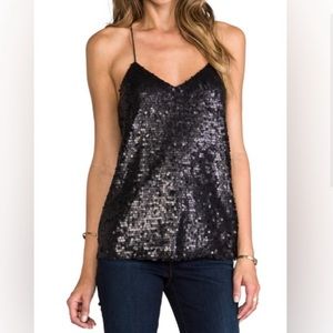 NWT Tibi Sequin Racerback Cami in Size 6!
